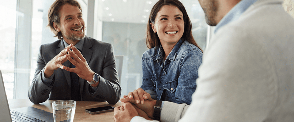 A couple meets with an advisor